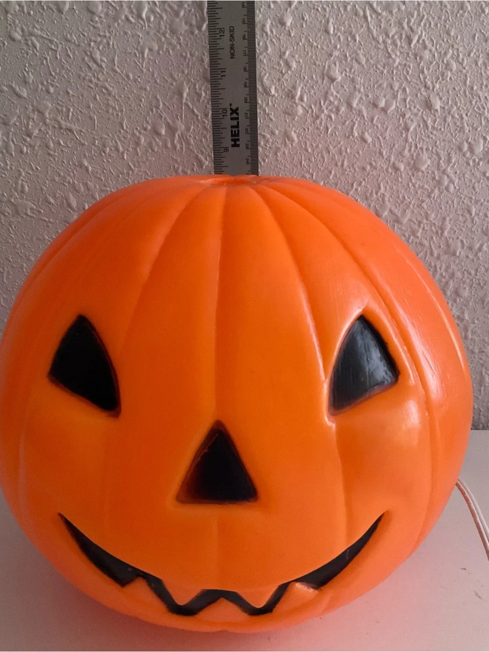 Vintage Halloween Pumpkin Blow Mold Jack O' Lantern light